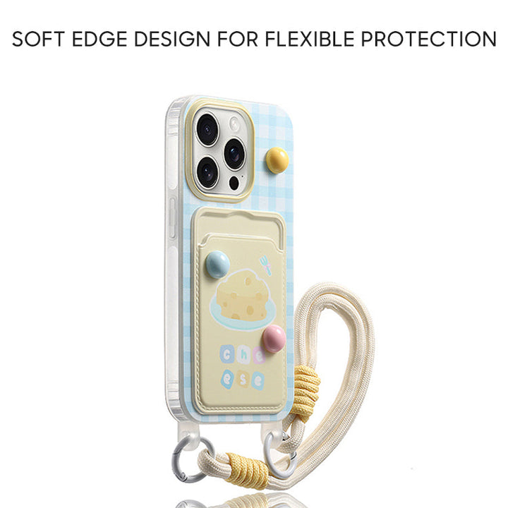 Phone case with soft edge design for flexible protection on a white background