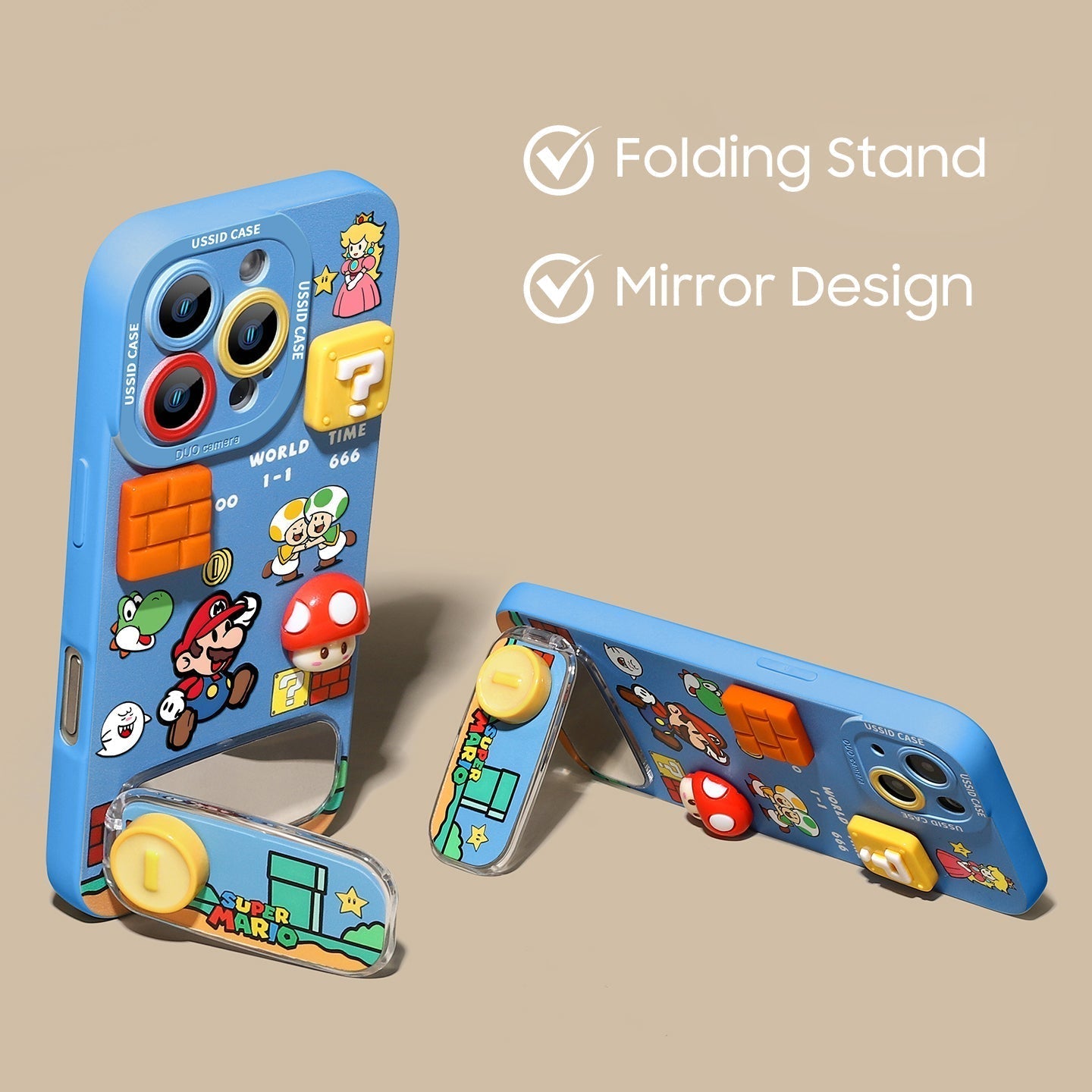 Super Mario Liquid Silicone iPhone Case – Beads Series | CaseKo