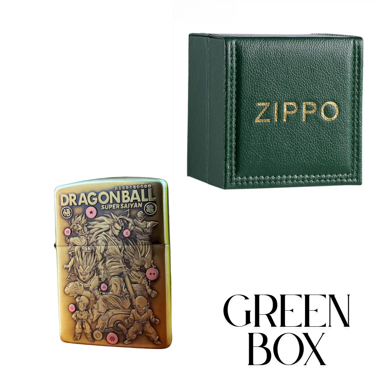 Dragon Ball 3D Relief Zippo Lighter - Collectible Anime Design for Fans