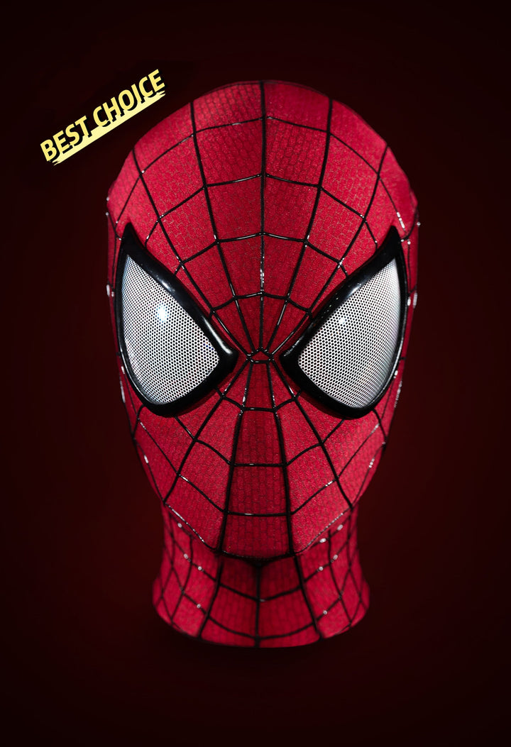 Handmade V5 Full‑Head Mask with Magnetic Lenses – Fan‑Made Marvel Prop