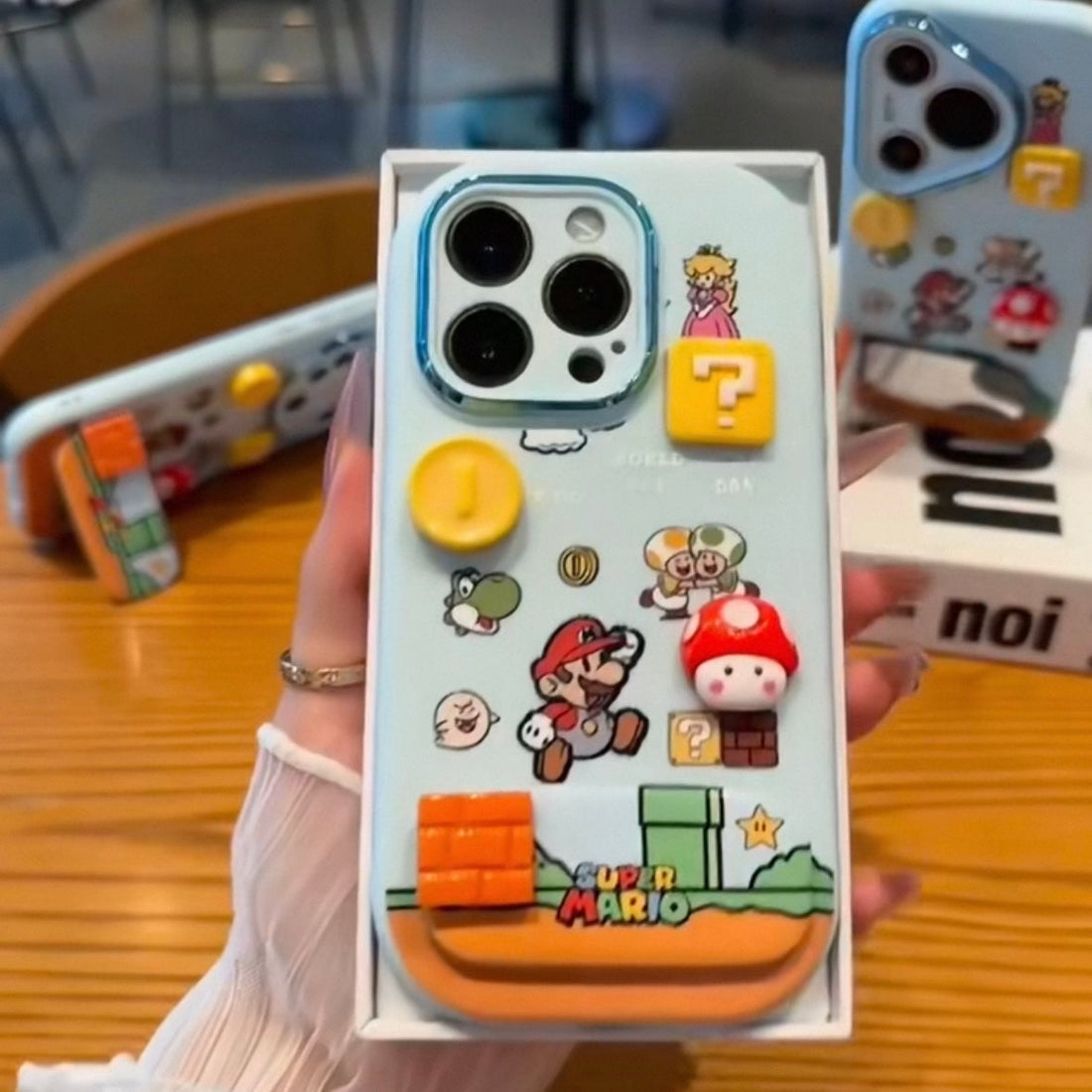 Super Blue Mario Phone Case – Mirror Bracket | CaseKo