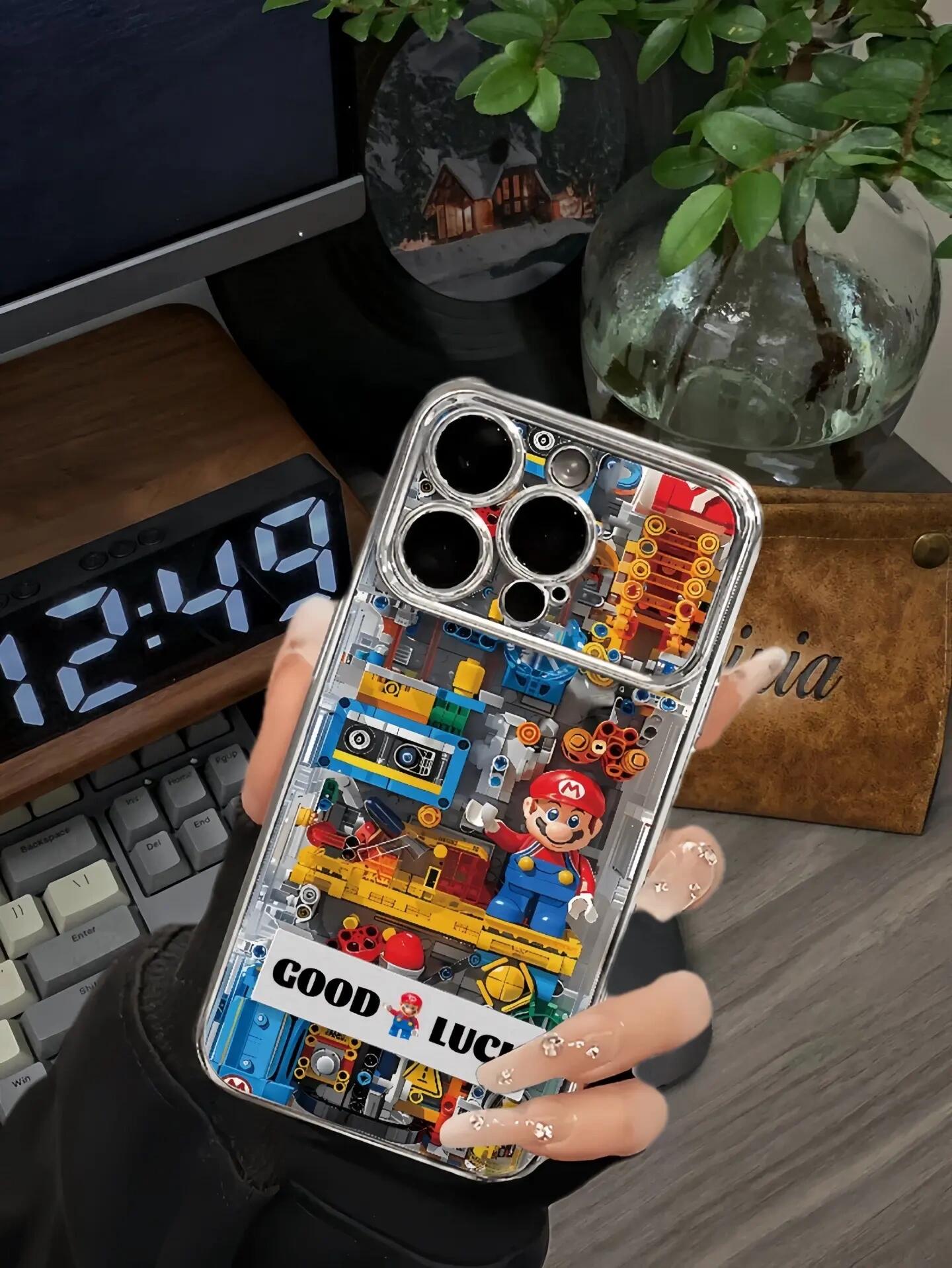 Mechanical Super Mario iPhone Case – Transparent | CaseKo