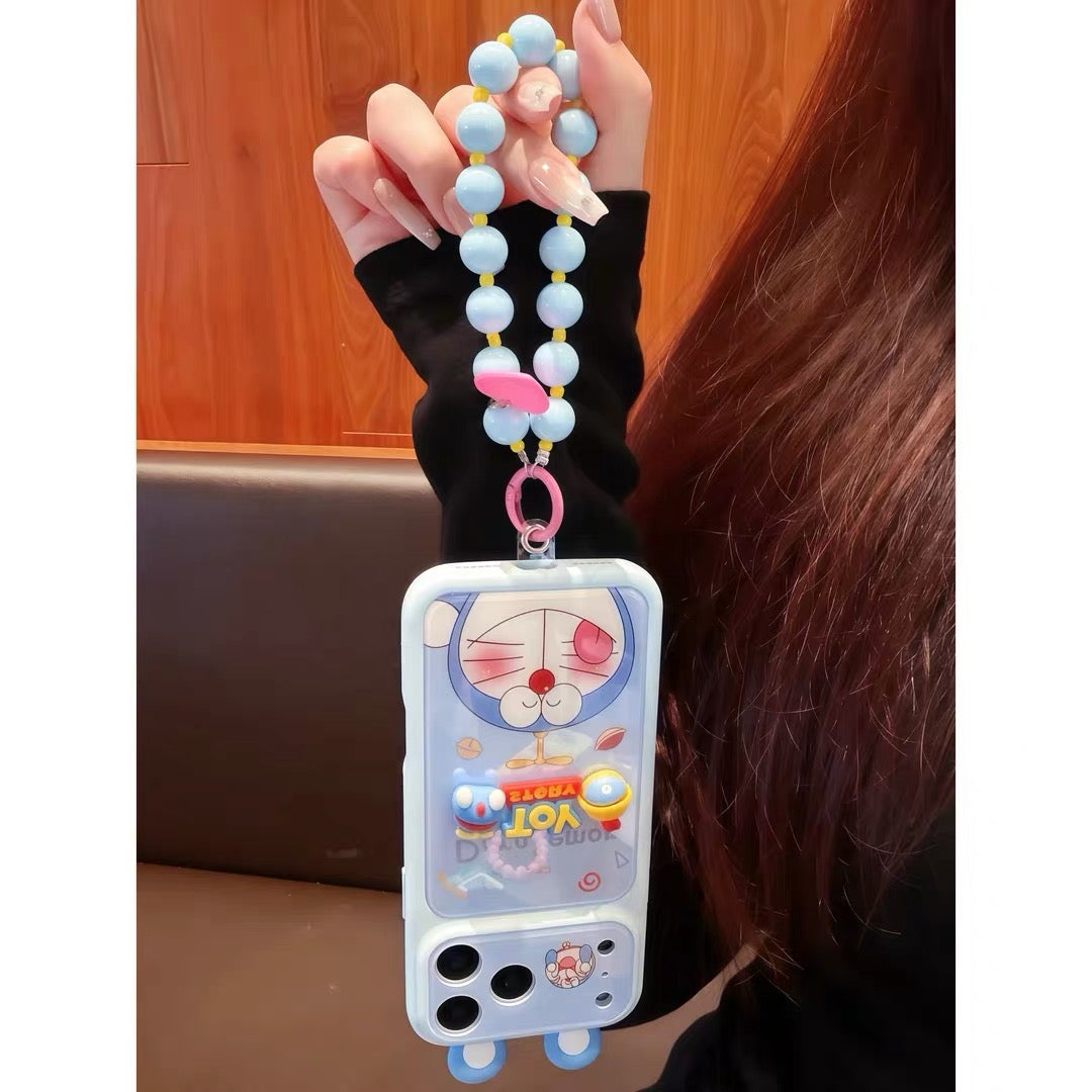 Doraemon Soft 3D iPhone Case – Mirror Bracket | CaseKo