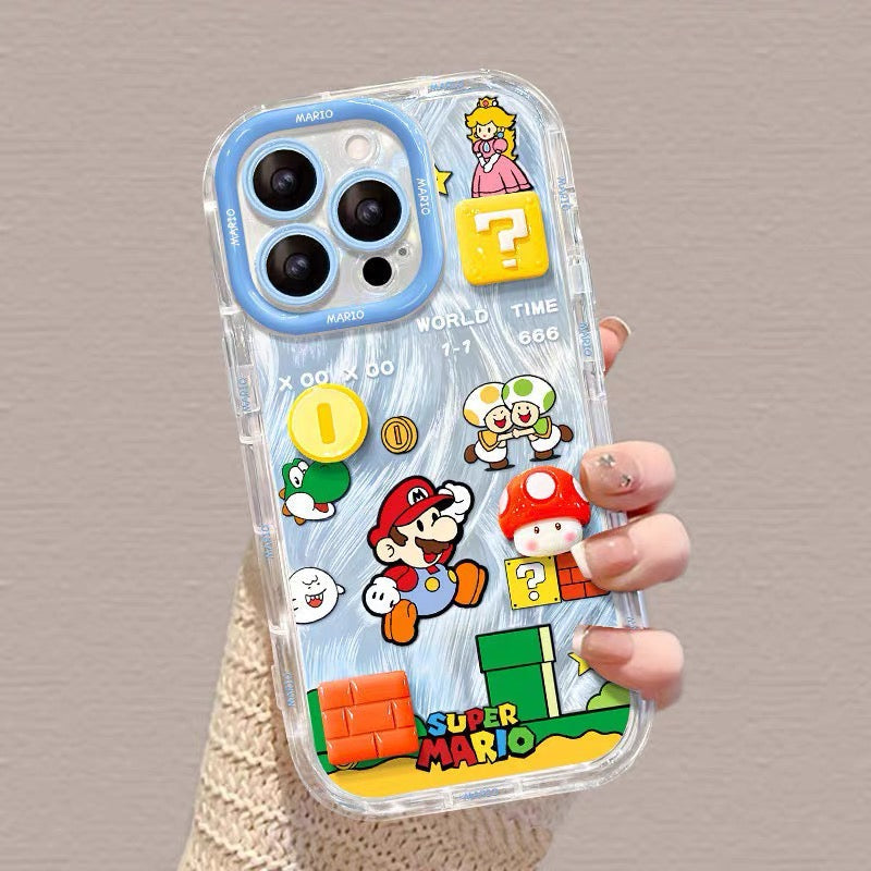Gold coin Super Mario Liquid Silicone Phone Case
