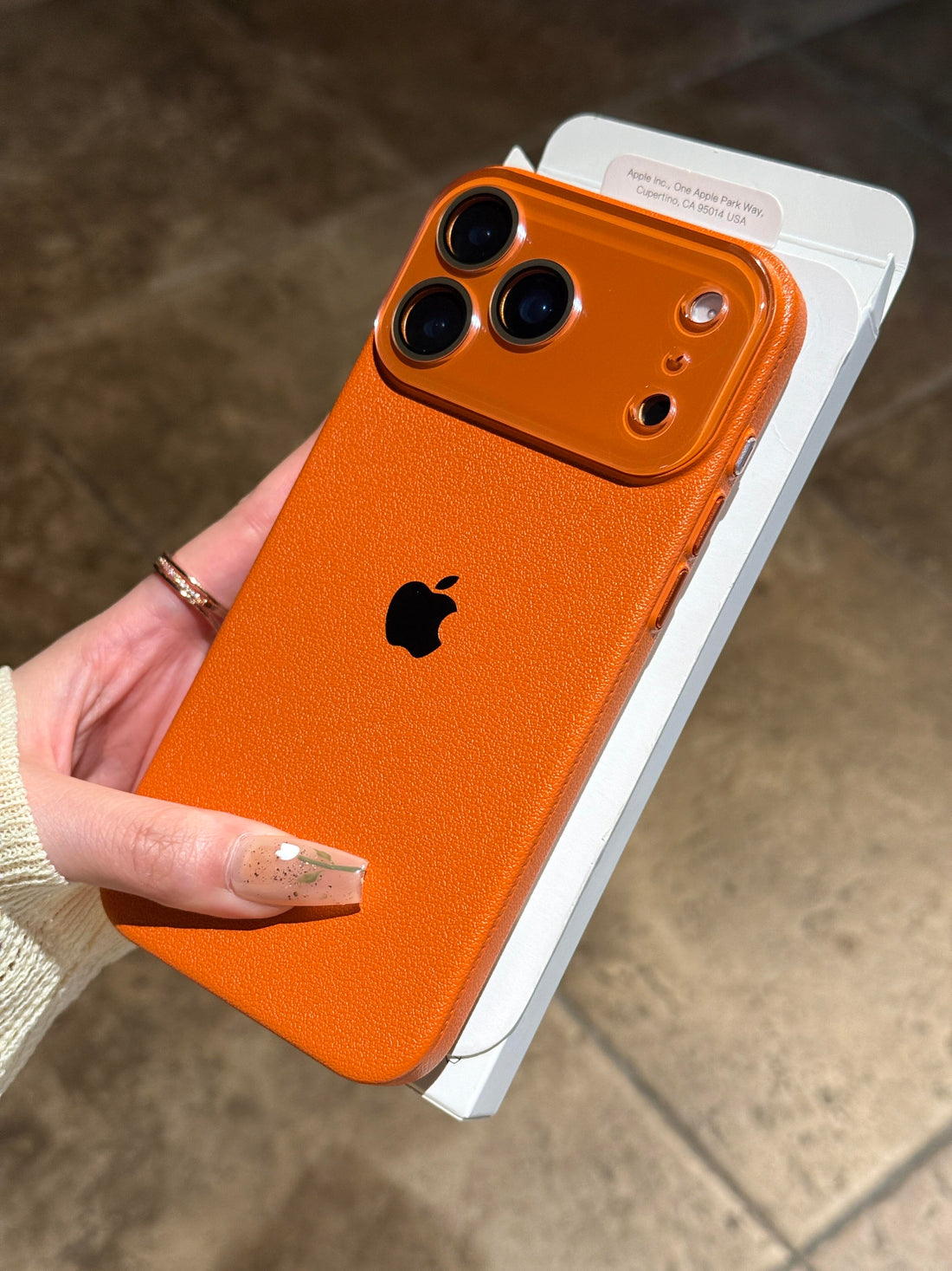 Lychee Texture iPhone Case - Premium Grip Hard Cover with Matte Finish