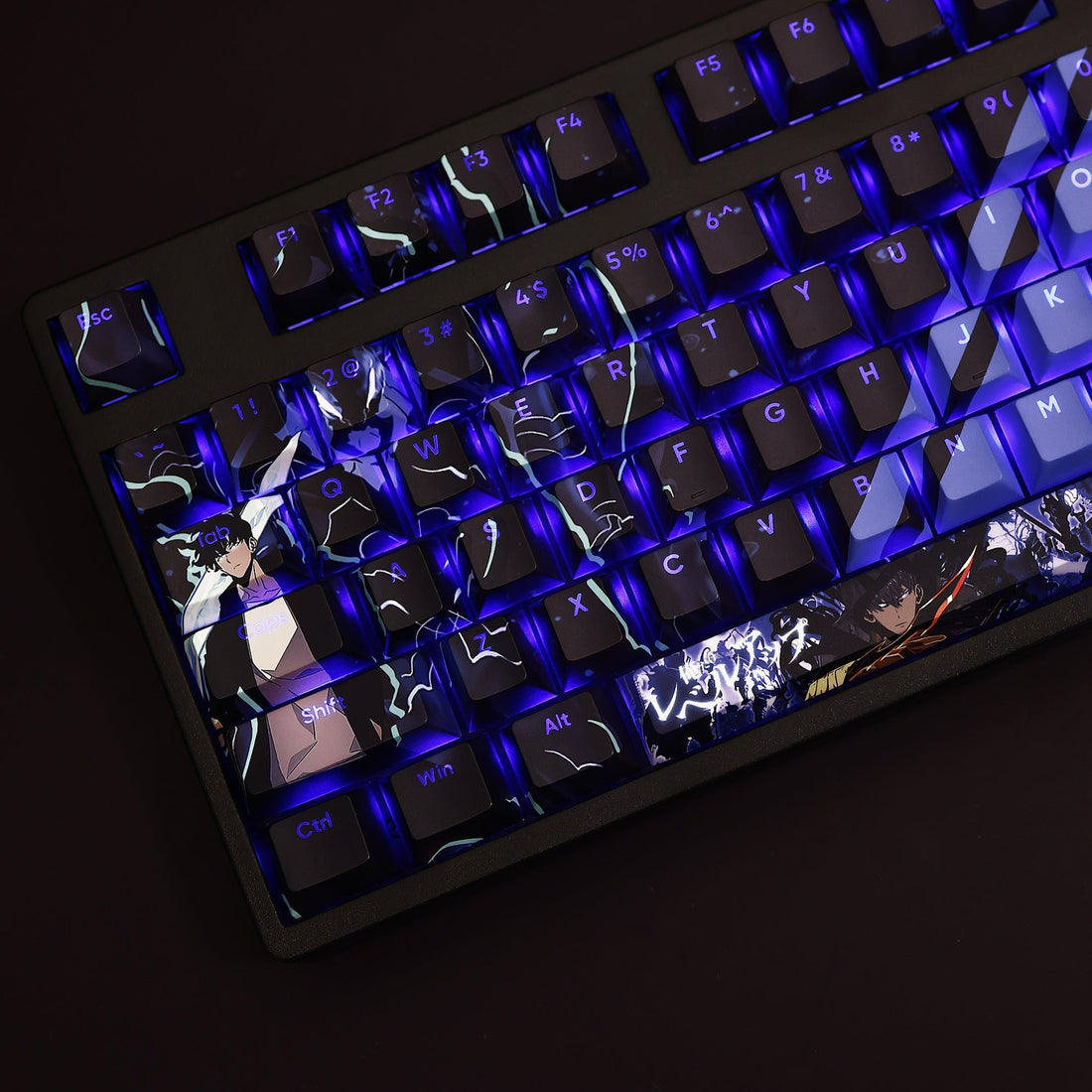 Solo Leveling Keycap Set – Custom Anime Keycaps for Mechanical Keyboards