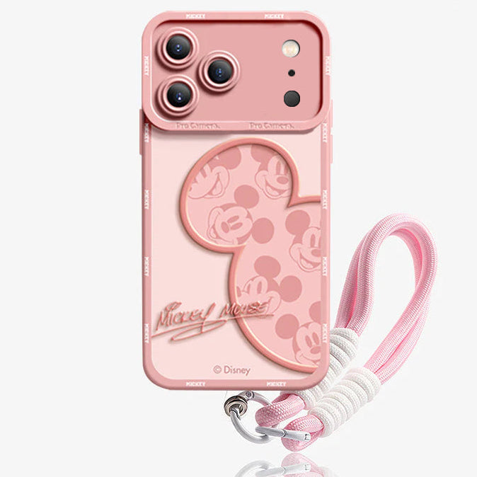 Mickey Mouse iPhone Case with Lanyard – 7 Colors | CaseKo