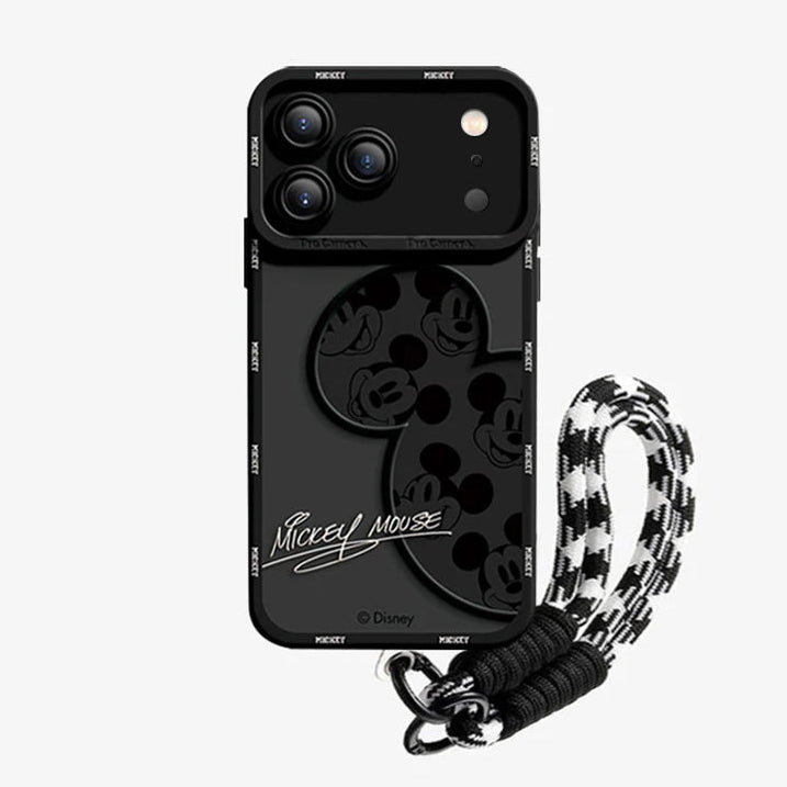 Mickey Mouse iPhone Case with Lanyard – 7 Colors | CaseKo