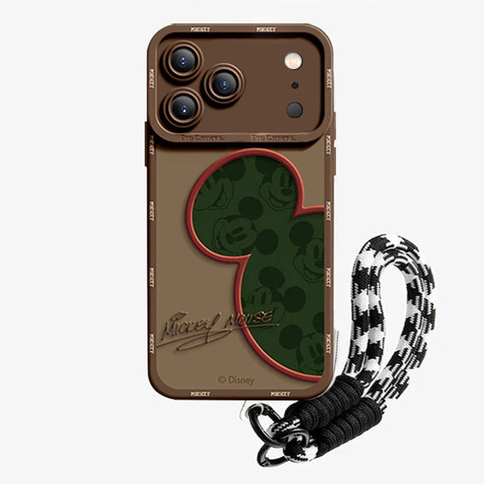 Mickey Mouse iPhone Case with Lanyard – 7 Colors | CaseKo