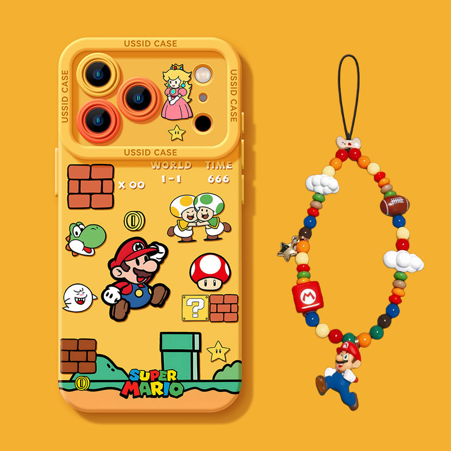 Super Mario Liquid Silicone iPhone Case – Beads Series | CaseKo