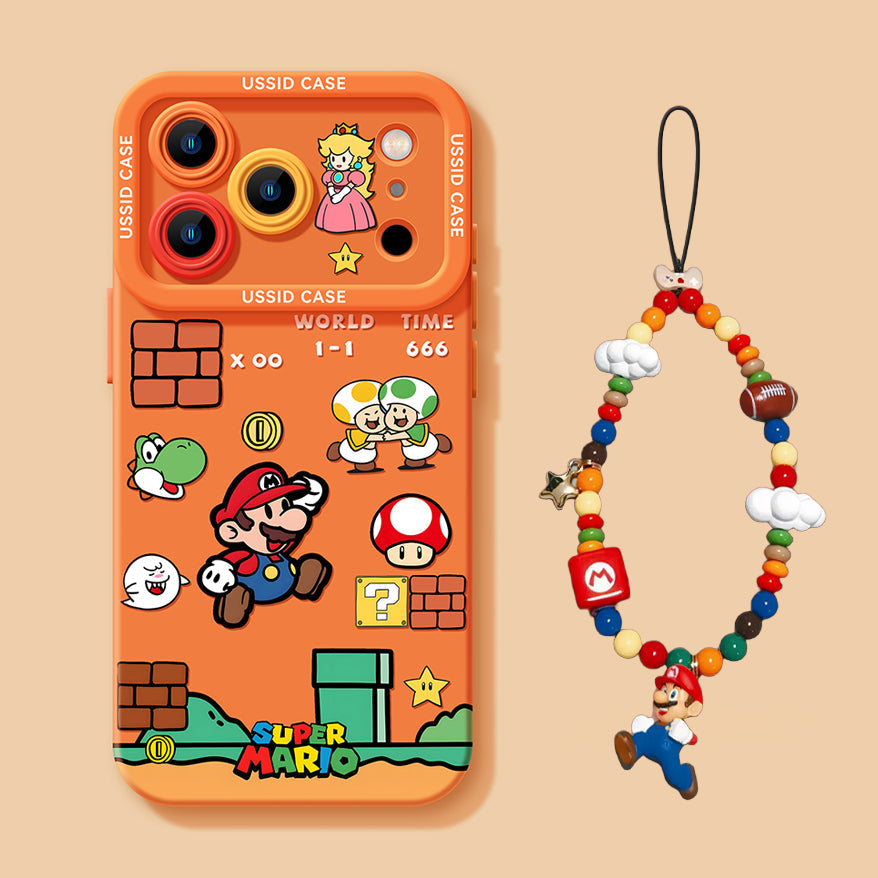Super Mario Liquid Silicone iPhone Case – Beads Series | CaseKo