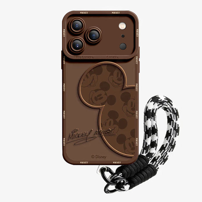 Mickey Mouse iPhone Case with Lanyard – 7 Colors | CaseKo