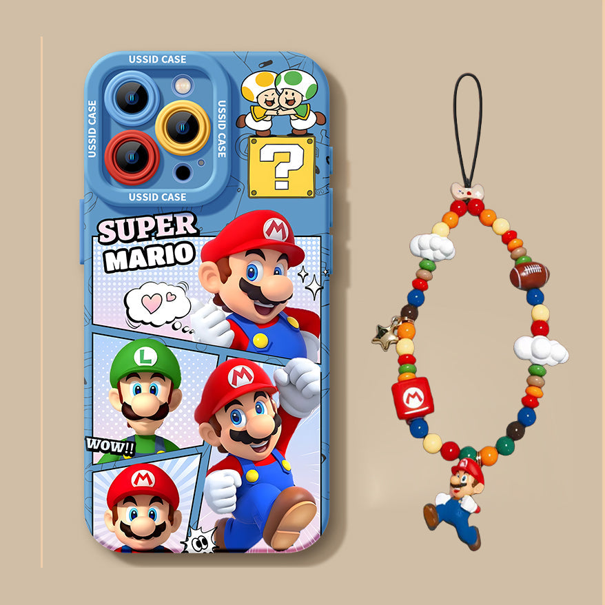 Super Mario Liquid Silicone iPhone Case – Beads Series | CaseKo