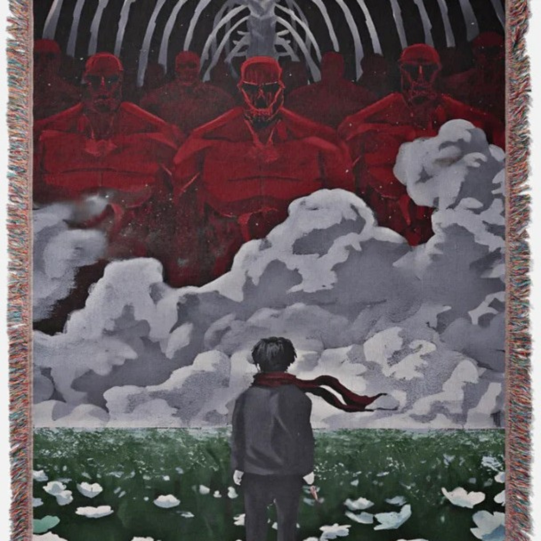 Attack on Titan Woven Blanket – Cozy Sofa or Bed Cover