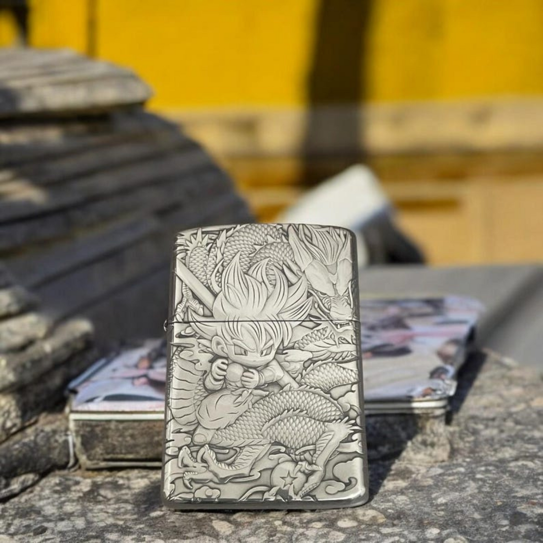 Go.ku Drag.on B.a.ll with Dragon Design - Zorro 3D Relief Metal Lighter