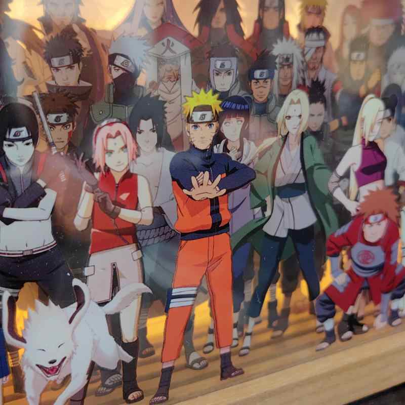 Gaminin™ GlowBox | 3D Anime LED Night Light with Acrylic Art & Wooden Base