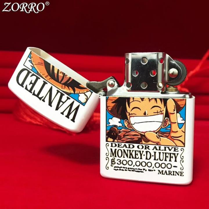 Zorro On.e Pi.e.ce Lu.ffy Pure Copper Kerosene Lighter – 3D Painted