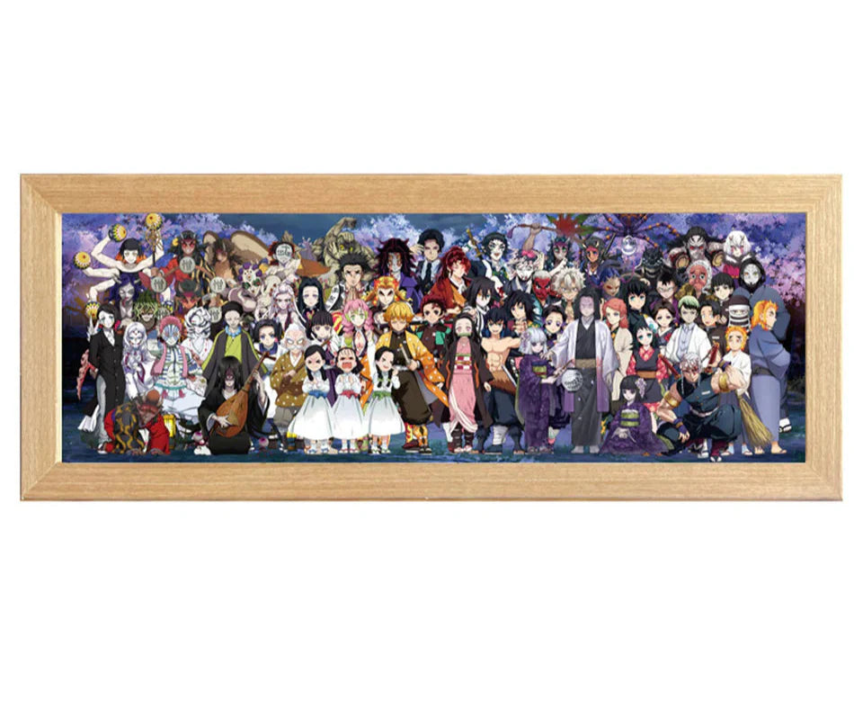 Gaminin™ GlowBox | 3D Anime LED Night Light with Acrylic Art & Wooden Base