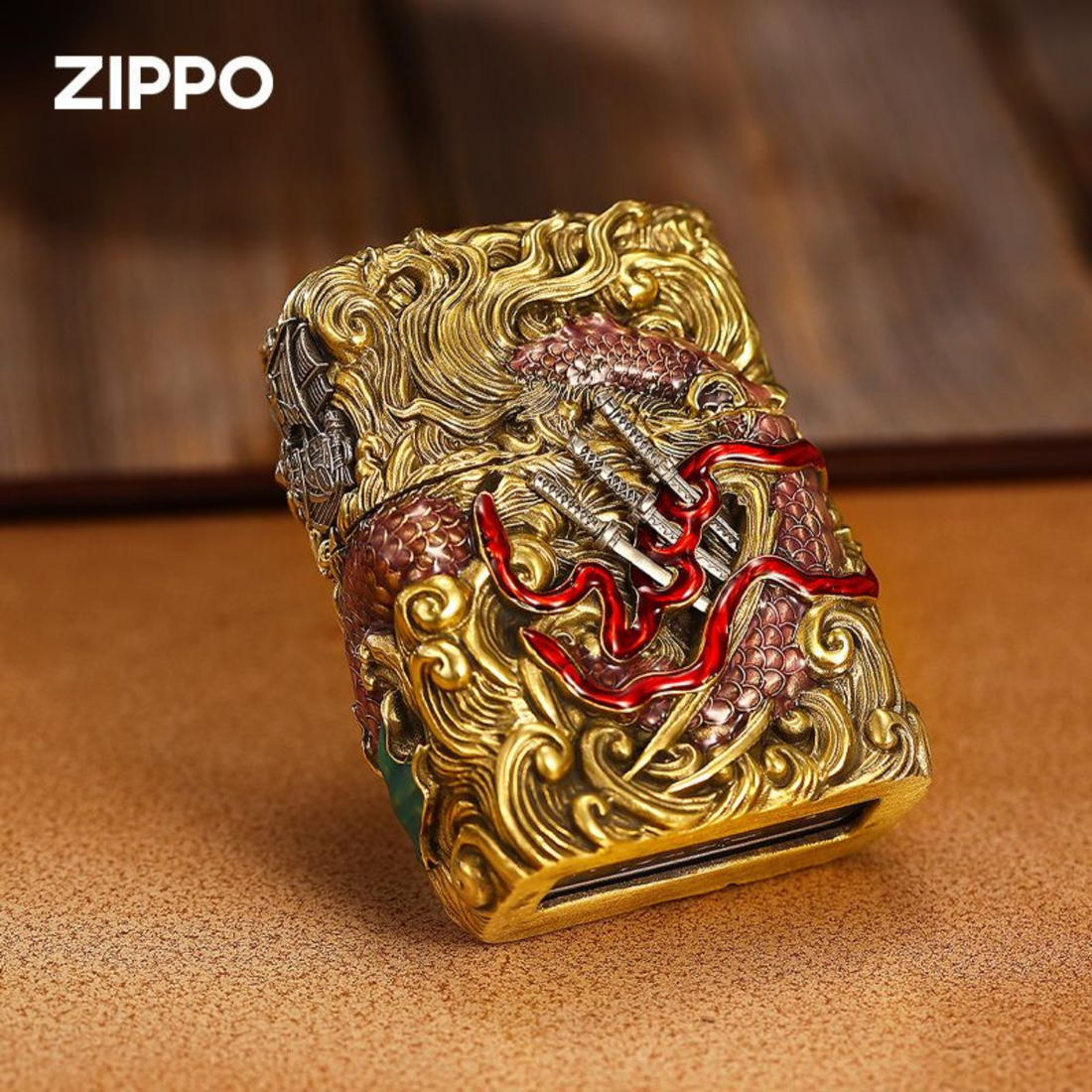 Ro.ro.noa Zo.ro Zippo Lighter, Limited Edition, Heavy Armor, Luminous