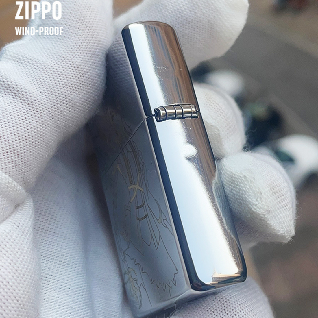 Roxy Migurdia Anime Lighter – Double-Sided Engraved Windproof Zippo
