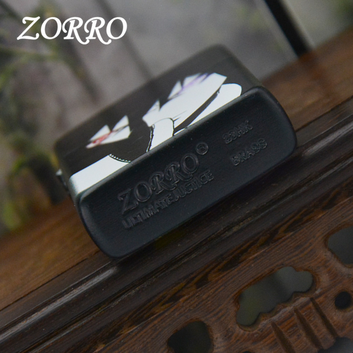 Sas.u.ke U.ch.iha Custom Lighter – Zorro 3D Naruto Design, Sharingan & Rinnegan