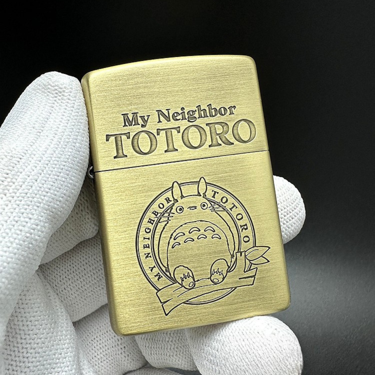 Totoro Rare Zippo Lighter Brass Engraved | Studio Ghibli Anime